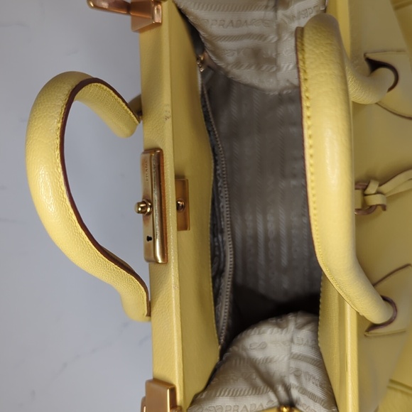 Prada Madras Cerneria yellow handbag - Picture 10 of 14